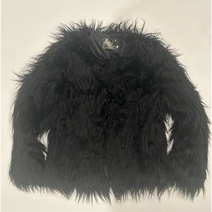 SHAGGY FAUX FUR JACKET NWT